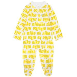 Nike Kids White and Yellow Footie